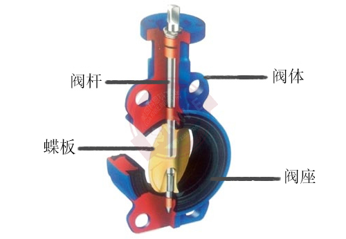 蝶閥結(jié)構(gòu)圖